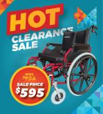 CLEARANCE - G6 Bariatric Wheelchair with Drum Brakes